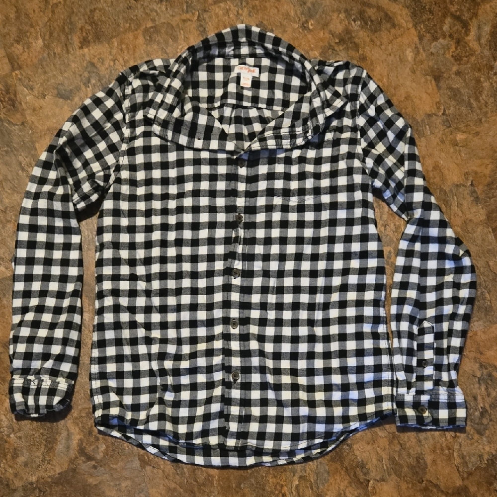 LOWEST PRICE-Cat & Jack Monochrome Plaid Shirt